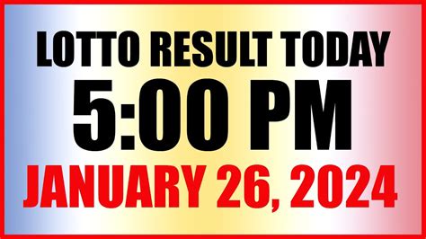 ez2 jan 26 2024|EZ2 RESULT, Friday, January 26, 2024 – Official PCSO Lotto .